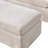 45"w Slipcovered Oversized Accent Chair With 2 Pillow With Ottoman;chenille-1262242299