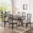7-piece Dining Table Set With Upholstered Seats-1325035335