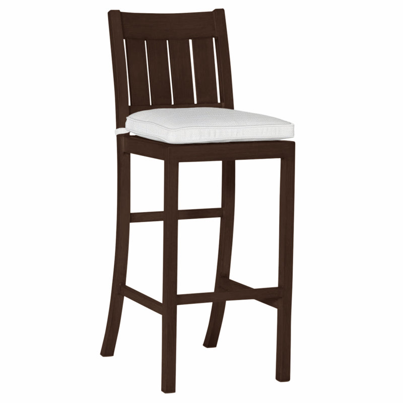 Tabouret de bar Club Wrought, Welt, Acajou, Verona brume
