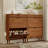 Designer Curved Three-dimensional Texture Fluted Panel Shoe Storage Cabinet-465478783