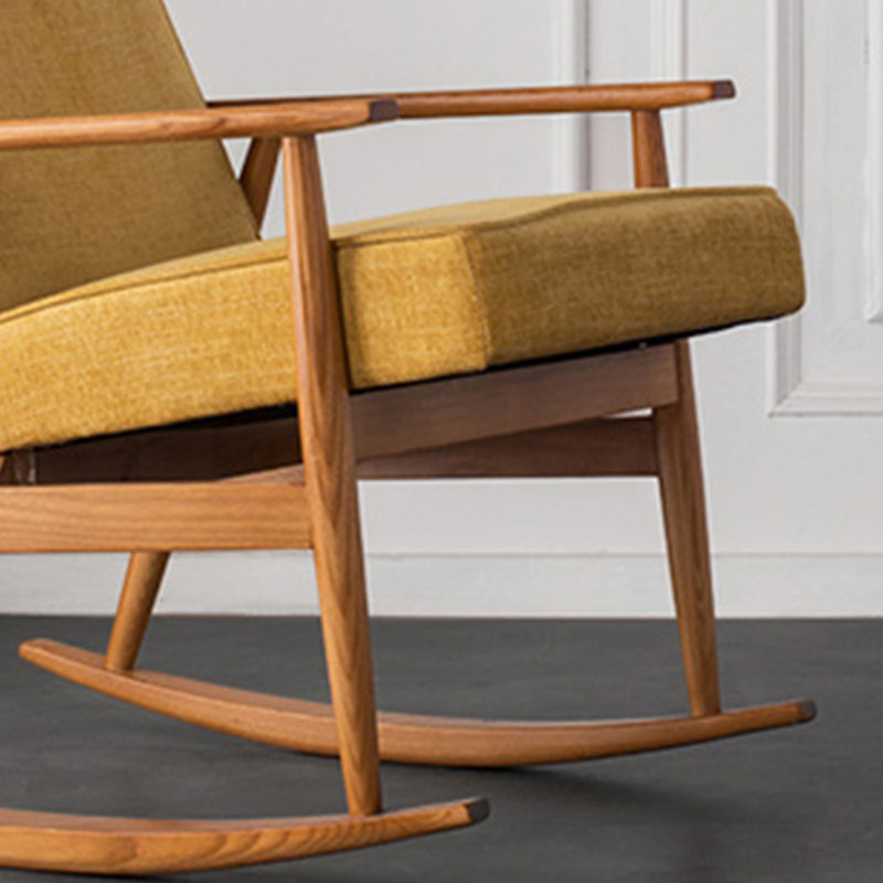 Chaise berçante de ménage en bois massif
