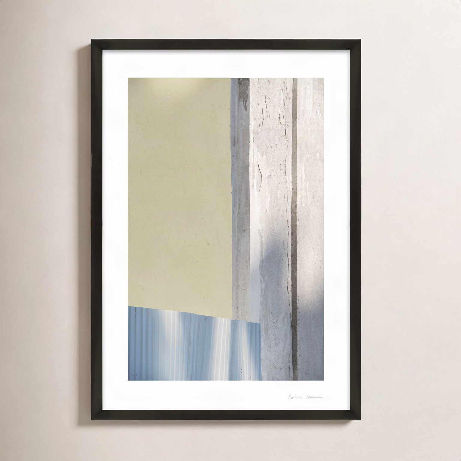 Ludvig "Sun and Concrete 1" Photo Print, Black, 38" H x 26.5" W x 1.25" D
