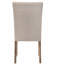 Fauteuil Leventis en lin crème et chêne vieilli (ensemble de 2 pièces)
