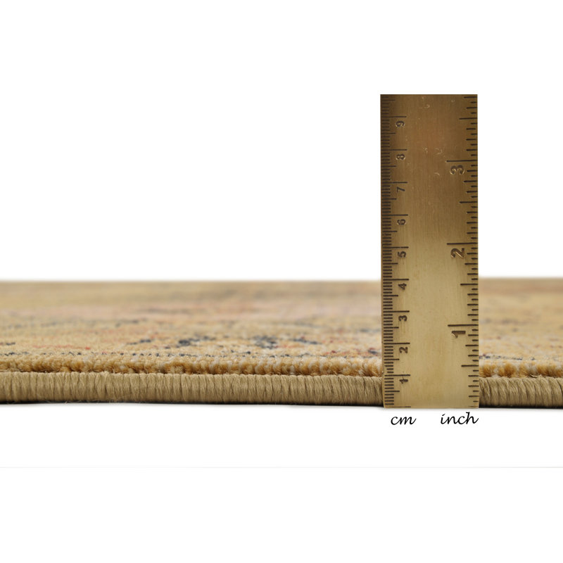 Gabiro Machine Woven Beige Indoor Rug, Square 160cm