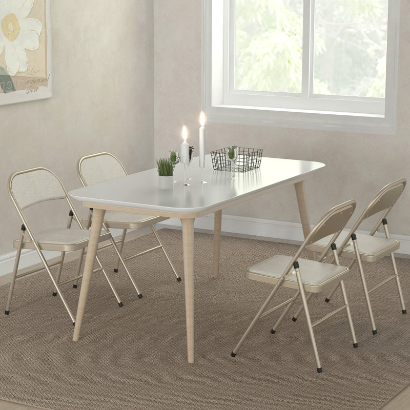 Fabric Padded Folding Chair Set