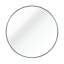 Miroir rond noir de 16 po pour salle de bain - Verre HD de 4 mm, cadre en alliage rouille, verre métallique incassable de 16 po avec éclat, protection en aluminium rouillé-121086610