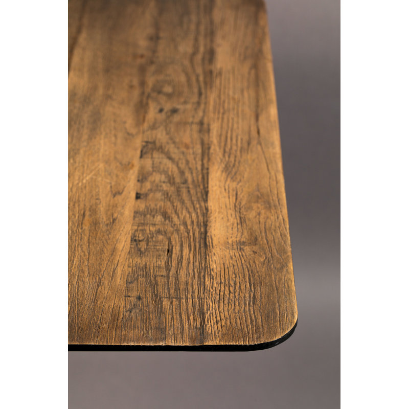 Braza Square Dining Table, 37" H, Brown