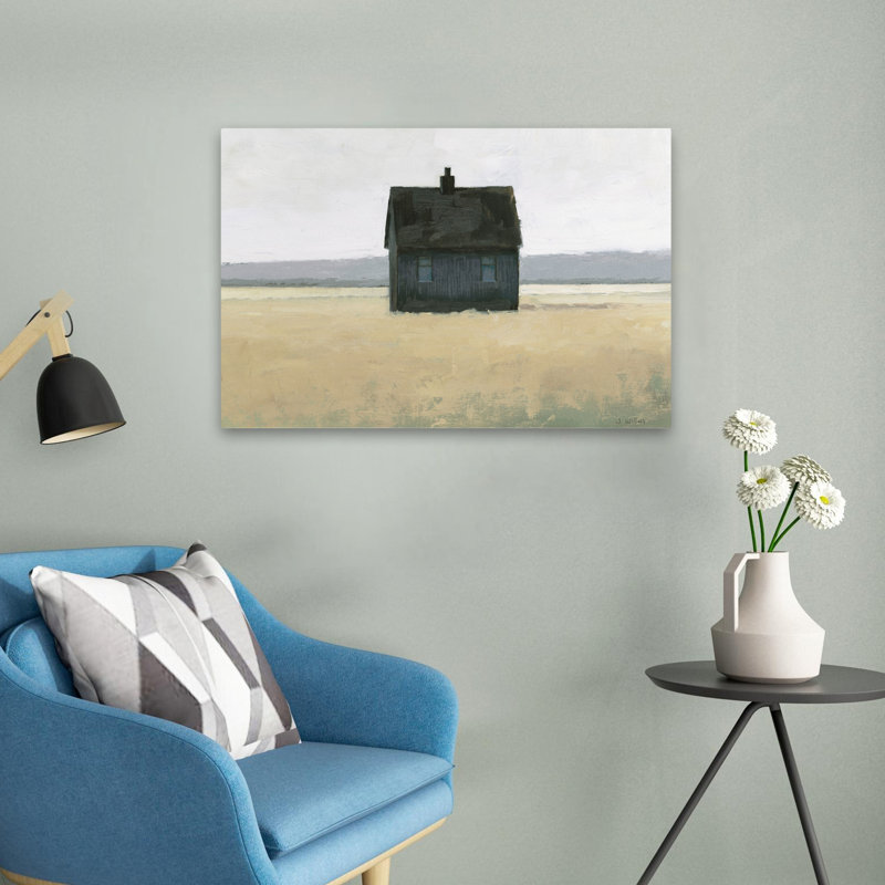 Architecture And Blue Lonely Landscape II Art, 16" H x 24" W