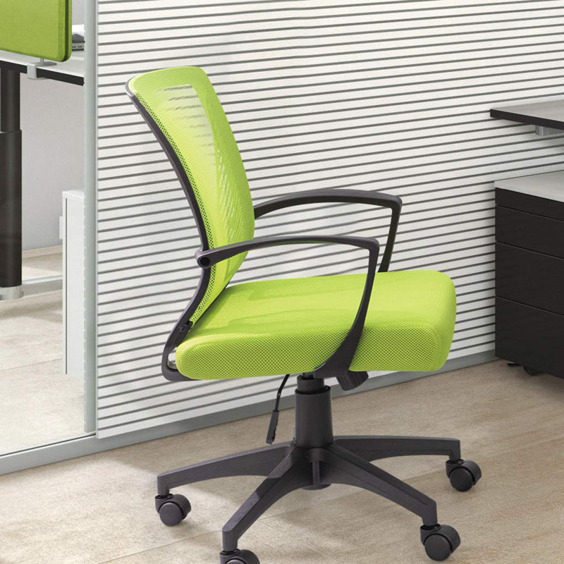 Chaise de bureau nervurée, Cyan