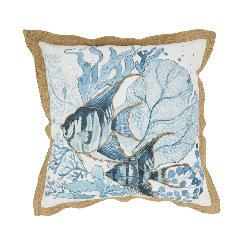 Outdoor Fish Pillow Cover, No Insert