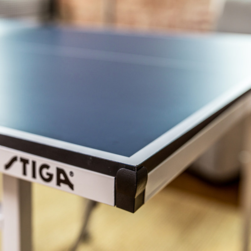 Compact Blue Folding Table Tennis Table with Net Included