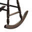 Chaise berçante noire à dossier fuselé