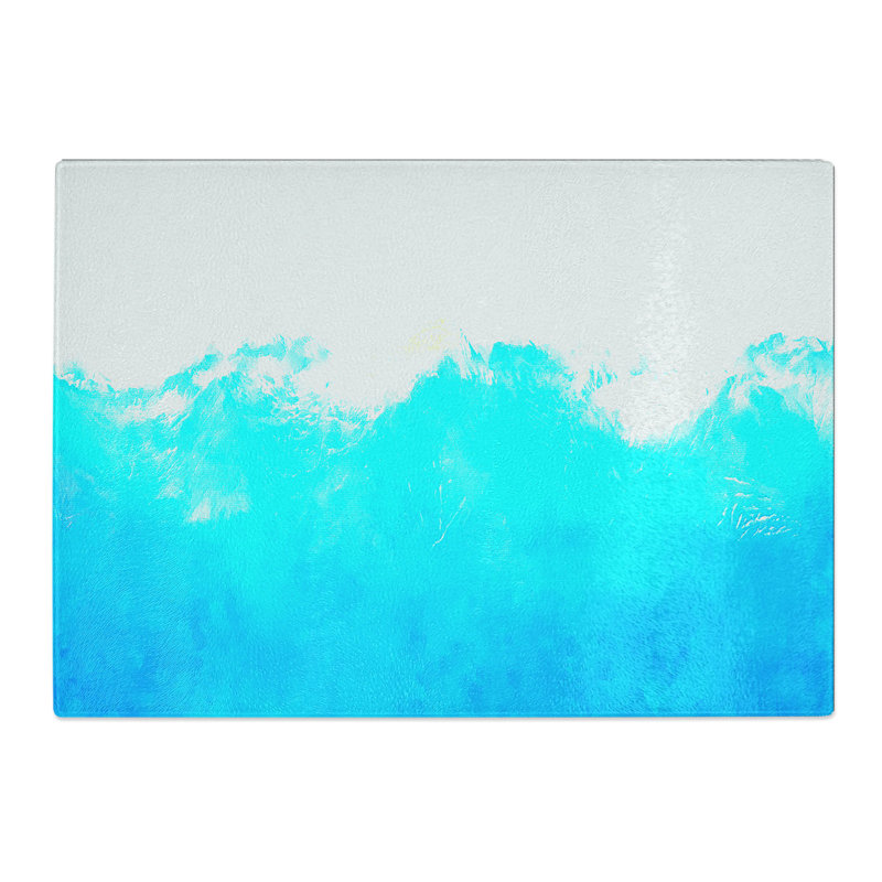 Tempered Glass Mountain Tops Chopping Board, 28.5 cm x 39 cm