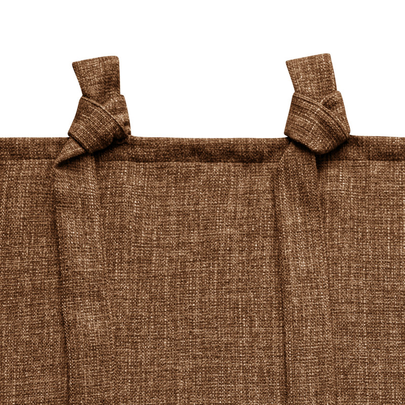 Paire de rideaux filtrant la lumière Linen, L 52 po x L 84 po, Rouge-brun