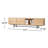 74.8" Modern Light Wood Color TV Stands & Entertainment Centers