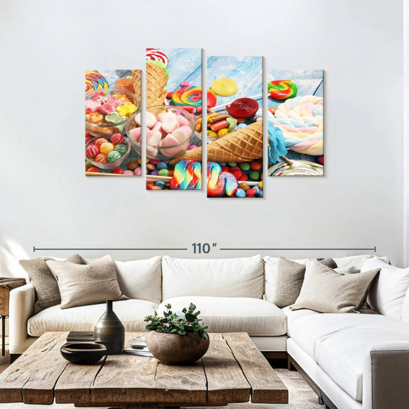 Bonbons et gâteries, H 48 po x l 75 po