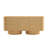 Solis 72" Contemporary 3-Door Solid Wood Sideboard in Natural