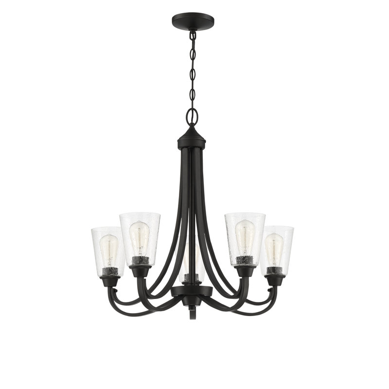 Ozcan   5 - Light Dimmable Empire Chandelier, Espresso