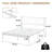 Bed Metal Platform Mattress Foundation With Headboard, Heavy Duty Steel Slat Support-732542237-729256918
