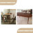 Brown Oval Solid Wood Dining Table