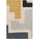 Odoaker Machine Woven Black/Blue/Cream/Grey/Yellow Indoor Rug