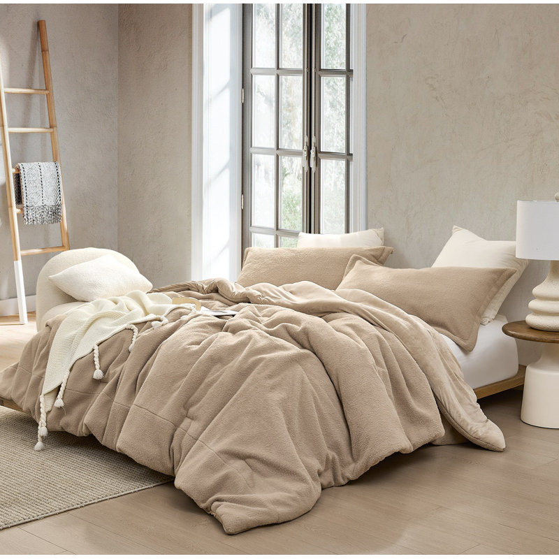 You Feel Me - Coma Inducer Oversized Comforter Set, Tanné, Édredon pour très grand lit + 2 taies décorativ