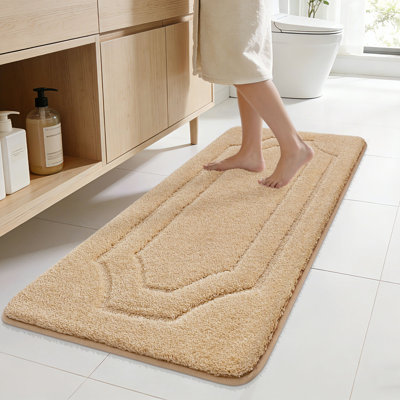 Bathroom Rug, Extra Soft Absorbent Bath Mat,TPR Backing Quick Dry, Machine Washable Bath Mats for Bathroom Floor, Tub and Shower, Home Decor Accessories