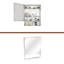 Armoire à pharmacie 24 po x 30 po avec miroir pour salle de bain, miroir de salle de bain mural avec rangement, tablettes réglables, cadre en aluminium, fixation en surface argent-1220374993
