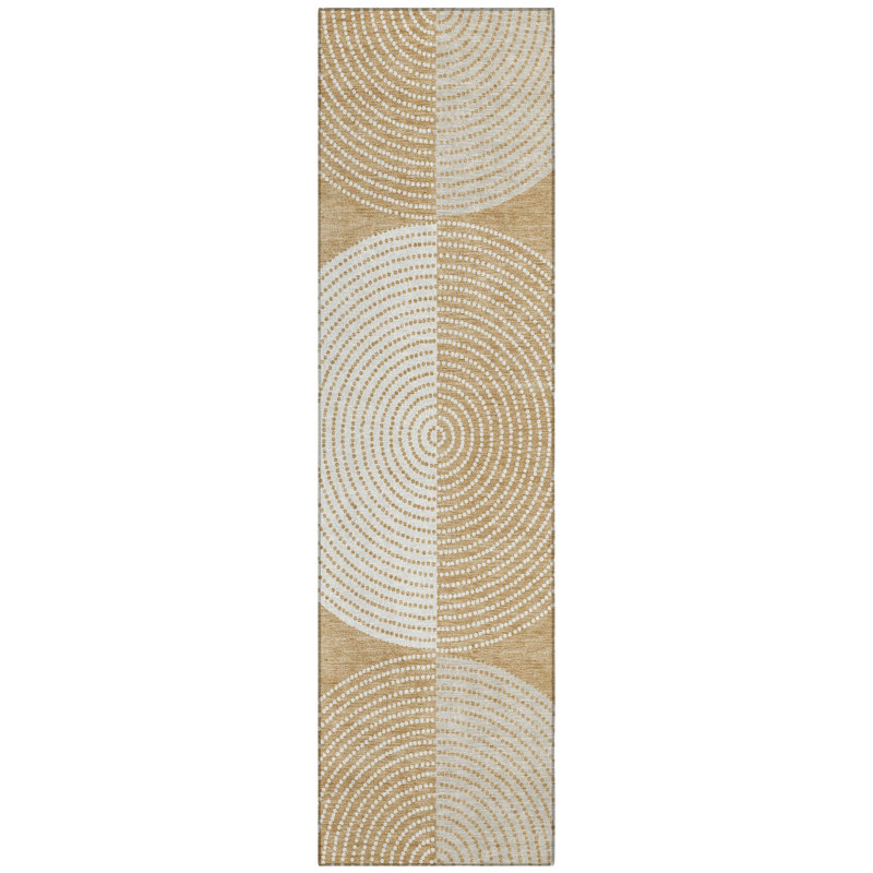 Machine Washable Indoor/Outdoor Jenning ACN2281 Geometric Rug, Runner 2'3" x 7'6"
