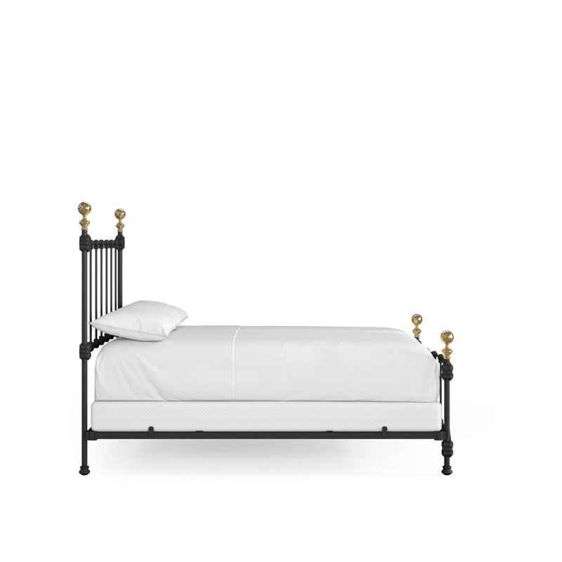 151 Palatial Bed | Complete Standard, Full, Gunmetal/Antique Gold