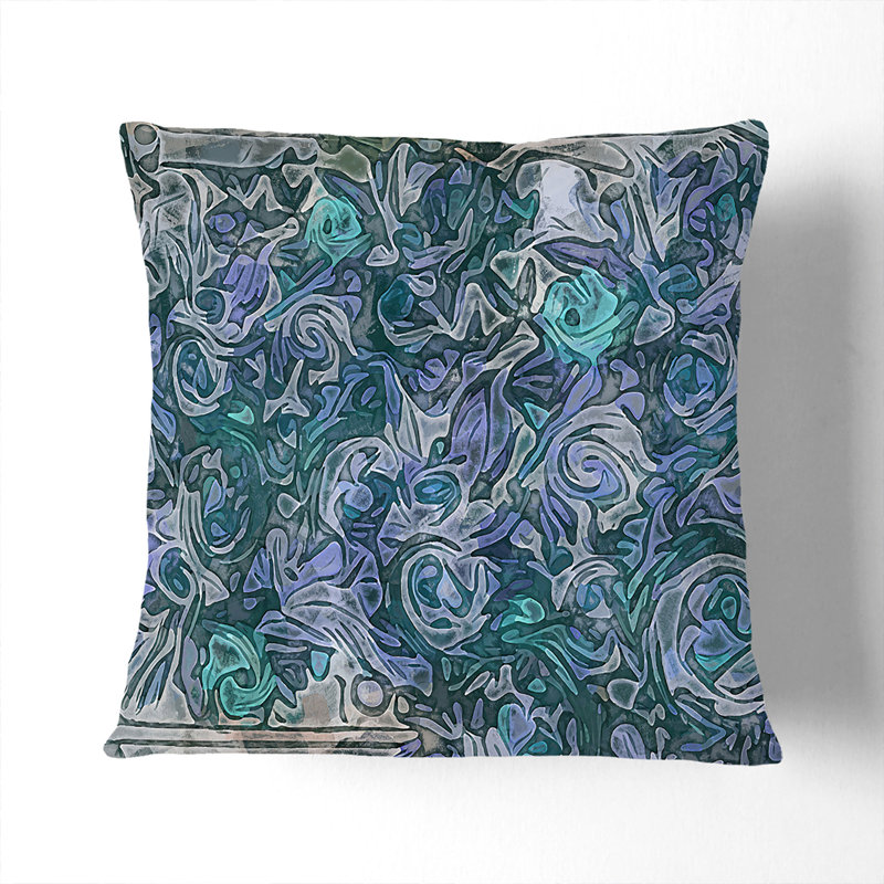 Floral Square Throw Cushion, 55cm H x 55cm W x 20cm D