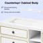 Meuble-lavabo double 72 po avec plateau en marbre Blashford