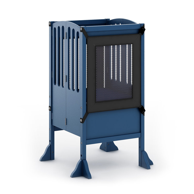 Royal Navy Foldable Wooden Kitchen Helper Step Stool
