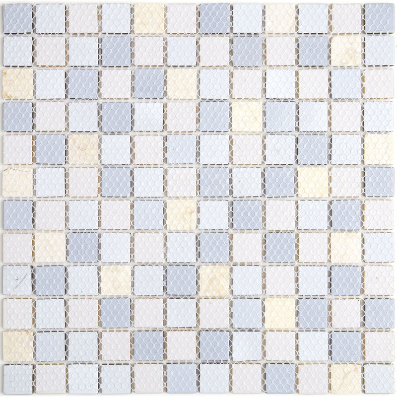 Tuile de mosaïque de matière mélangée 12" x 12" en dunes désert Gibson