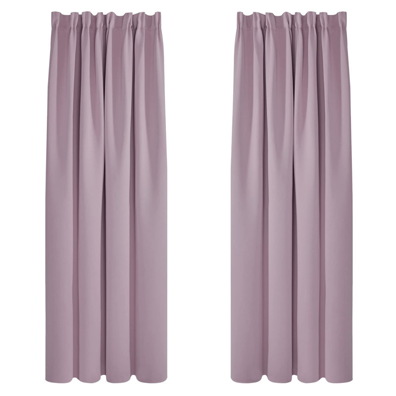 Pritha Blackout Curtain Pair, 55cm Width x 180cm Drop