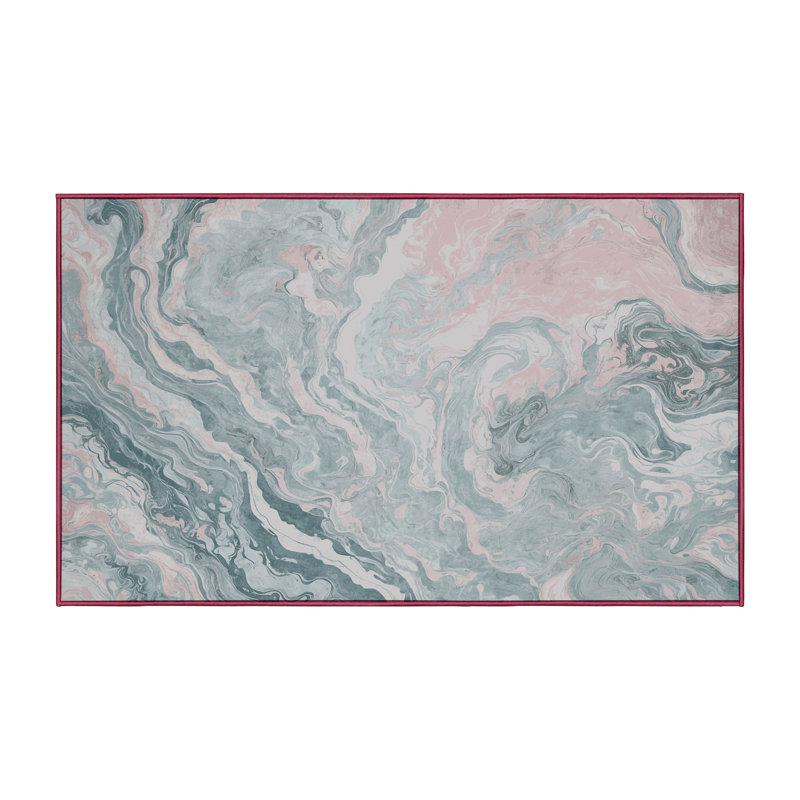 Machine Washable Beige Area Rug, Runner 2' x 5'
