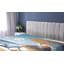 Drap-housse pour chat Ambesonne_ Chaton en train de bronzer bord de mer_ Moutarde bleu pâle-95976093