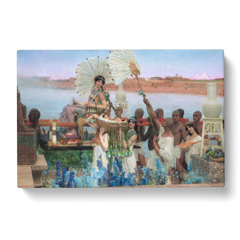 The Finding Of Moses, by Lawrence Alma-Tadema - Wrapped Canvas Painting, 50cm H x 76cm W x 3cm D
