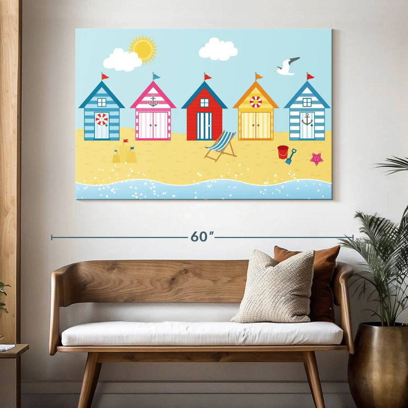 Cartoon Aydelis Huts, 34" H x 51" W