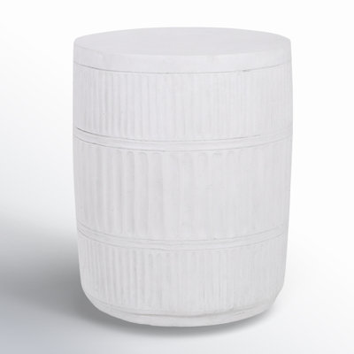 Isolde Stone/Concrete Side Table by Joss & Main