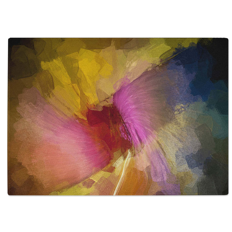 Glass Freedom in Abstract Chopping Board, 28.5 cm W x 20 cm L