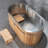 59" Cold Plunge Tub with 1.3 HP Chiller for Cooling/Heating, Pine Wood & Stainless Steel-103531633