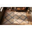 Petit tapis crocheté en laine antique American