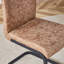 Chaise de salle à manger, chaise d'appoint rembourrée à dossier haut en tissu Tech