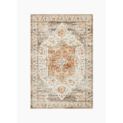 Moroccan Vintage Style Rug - Non-Slip Soft Faux Wool Area Rug For Indoor, Washable Rug Kids & Pets Friendly For Home Decor