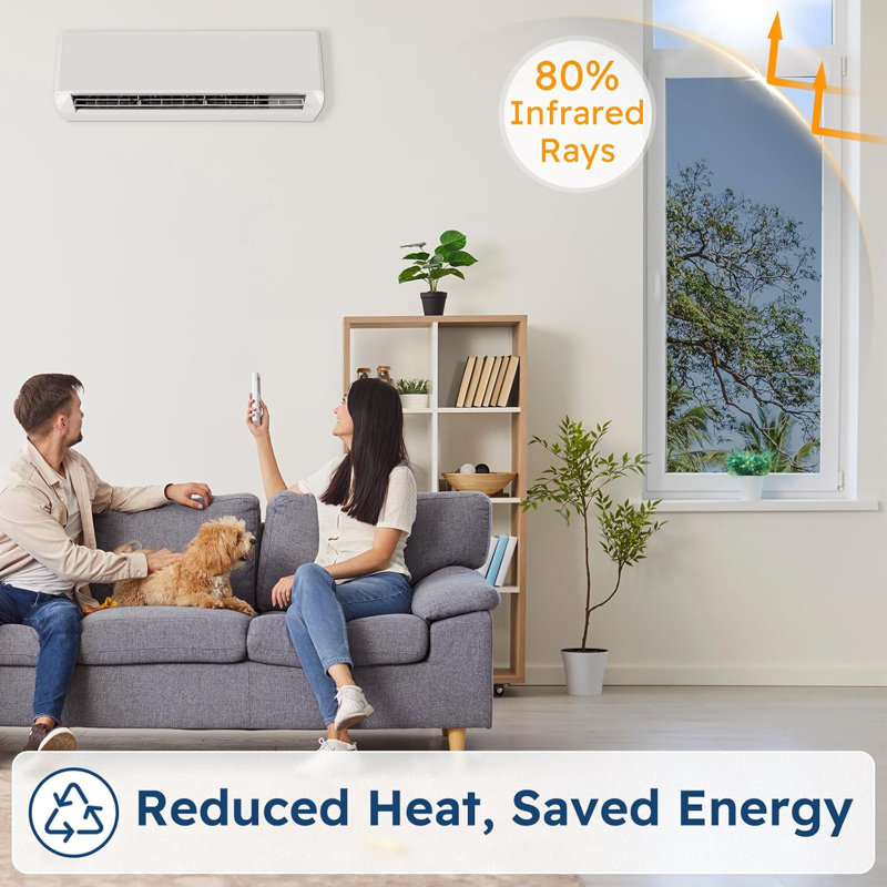 One Way Privacy Window Film For Home - Heat And UV Blocking Reflective Static Cling Mirror Tint - See Out Not In - Glare Reduction And Energy Efficiency