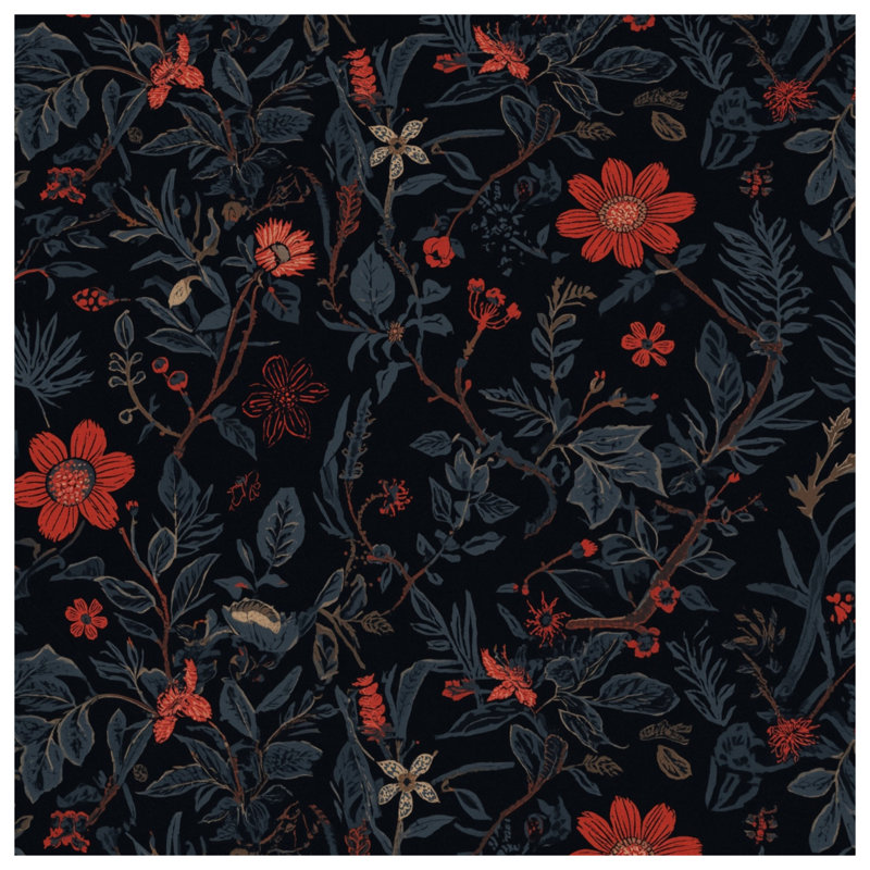 Édredon floral à motif botanique, Très grand lit