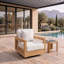 Chaise pivotante en teck Montford
