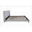 Grand lit tapissier avec 2 tables de chevet