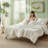 Bedsure King Size Comforter Sets - 3-Piece Double-Sided Fleece Fluffy Sage Green Bedding, Cozy Striped Aesthetic for Modern & Guest Bedrooms, All-Season Luxury Home Decor-105492181-105492176